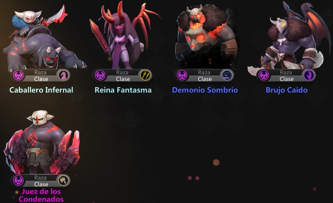 Auto Chess Mobile: Demonios