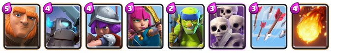 Arena 4 Clash Royale - Mazo de Gigante y mini PEKKA