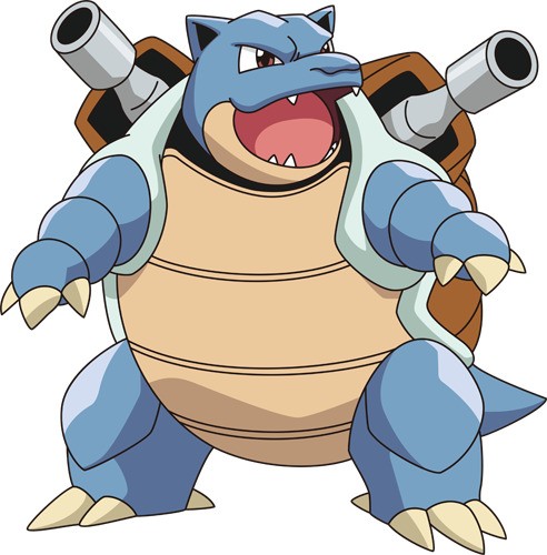 Imagen de Blastoise, forma evolucionada de Squirtle