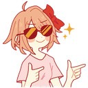 Emoji Discord Anime - Sayori Aprueba