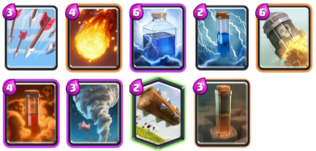 Hechizos dañinos de Clash Royale