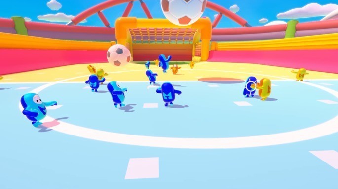 Jugar en equipo en Fall Guys