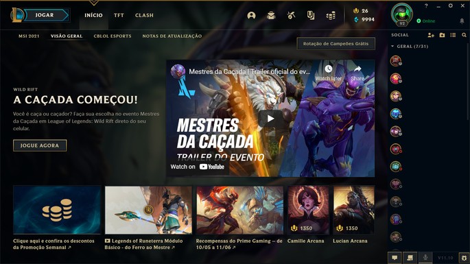 League of Legends en Portugués