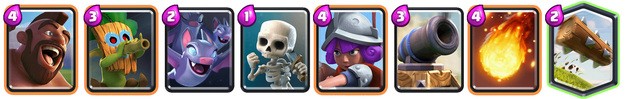 Clash Royale - Mazo avanzado 3: Mazo de montapuercos y duende lanzadardos
