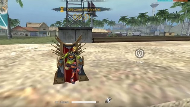 Free Fire Trono en Isla Sentosa